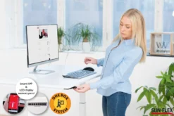 Höj- och sänkbart skrivbord Sun-Flex Easydesk Elite, vit, elektriskt