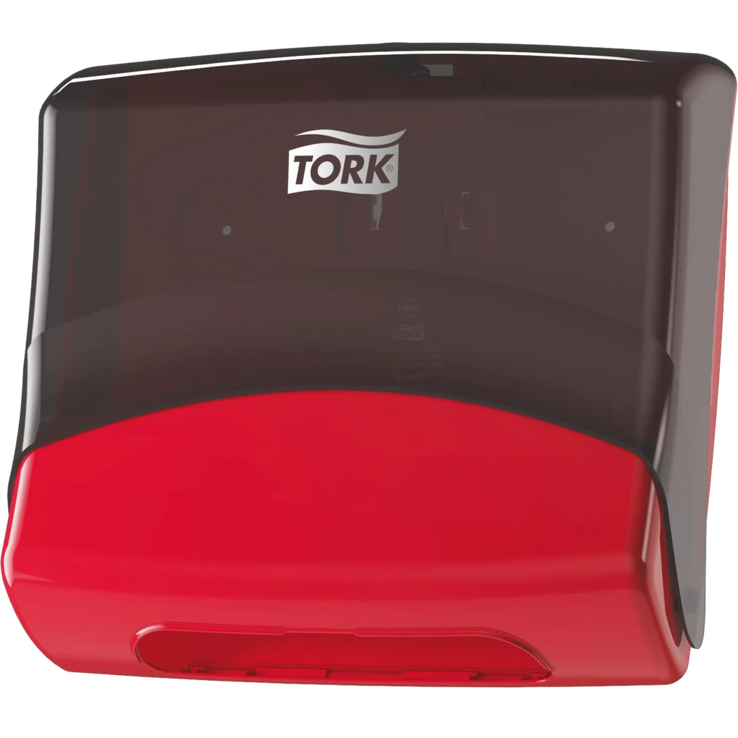 Hållare Industritork Tork W4 Top-Pack Dispenser, svart, röd