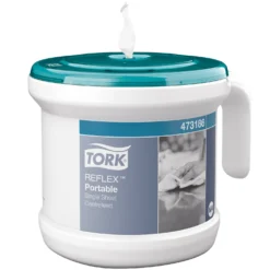 Hållare torkrullar Tork C-mat M4 Bärbar, vit, centrummatning
