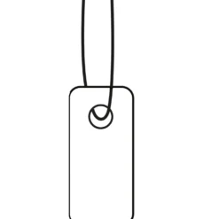 Hängetikett Herma med snöre, 7x15 mm, 1000 st