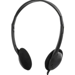 Hörlurar Deltaco KAB-HL-27, volymkontroll, 3,5 mm, 2m kabel