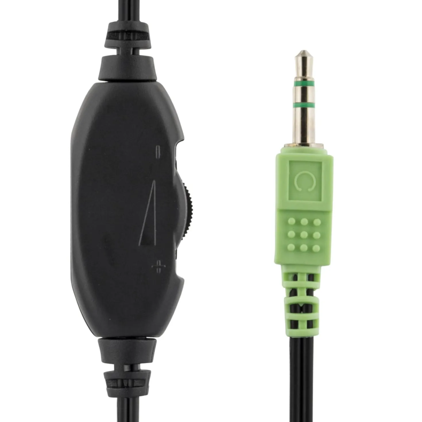 Hörlurar Deltaco KAB-HL-27, volymkontroll, 3,5 mm, 2m kabel