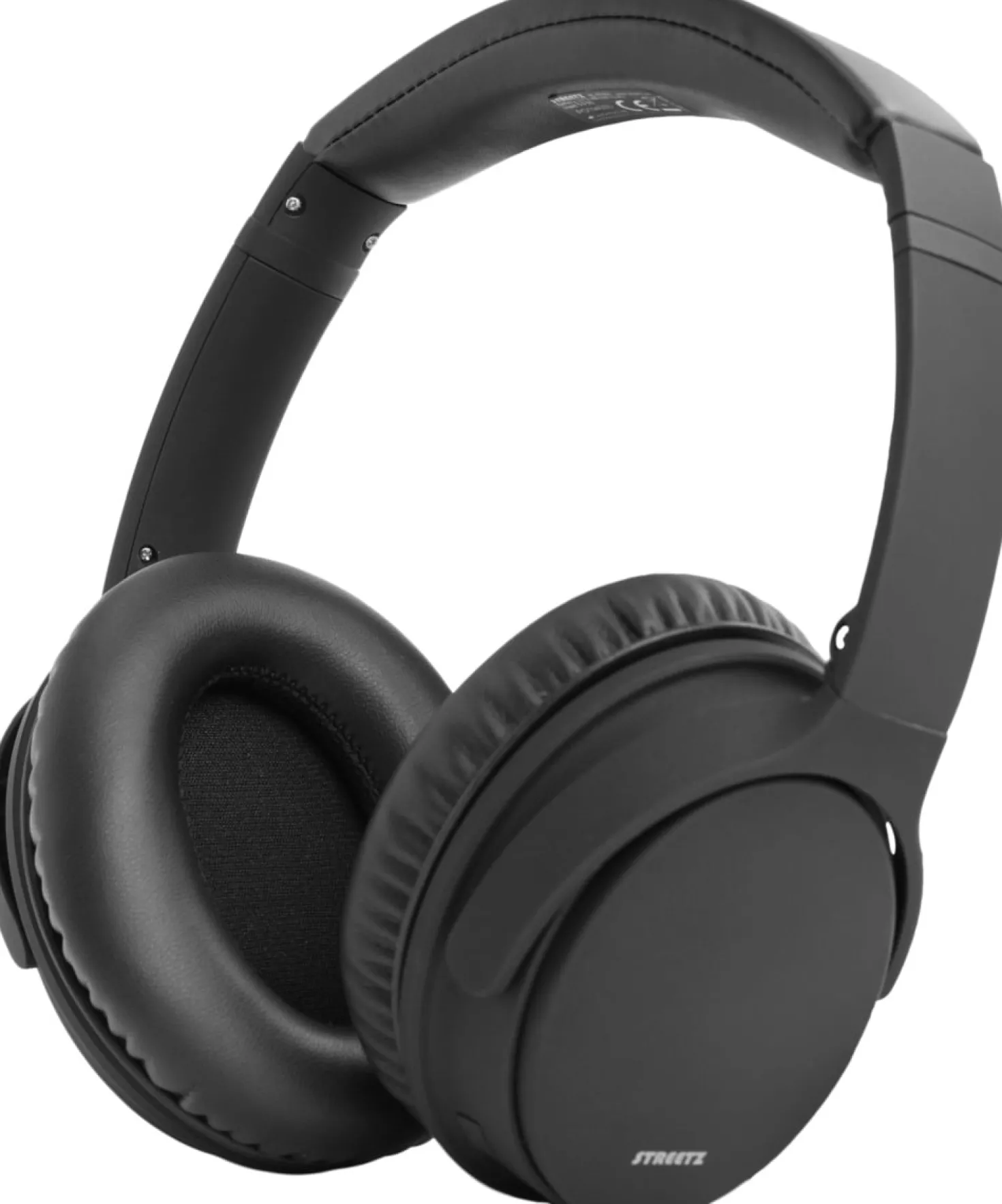 Hörlurar Streetz BT500 Bluetooth, brusreducerande, mikrofon, svart