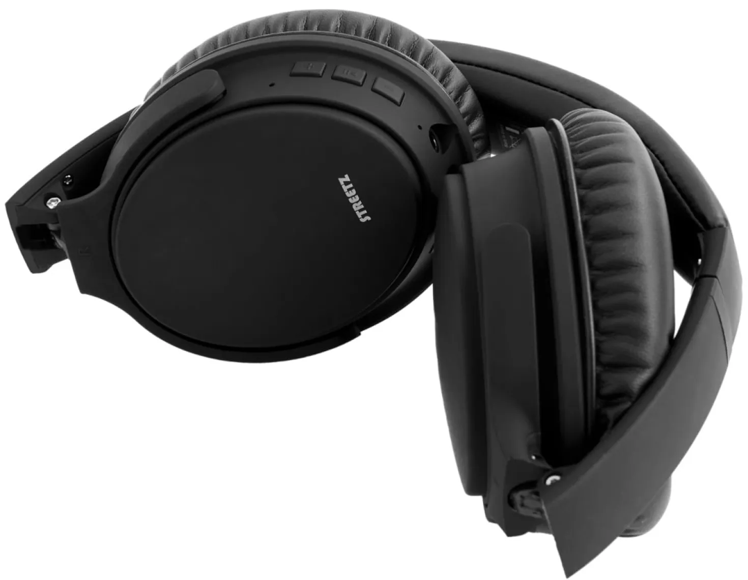 Hörlurar Streetz BT500 Bluetooth, brusreducerande, mikrofon, svart
