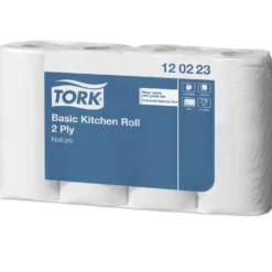 Hushållspapper Tork Basic, 2-lagers, 26m, 32 rullar