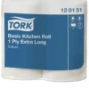 Hushållspapper Tork Extra Lång Advanced, 1-lags, 97m, 14 rullar