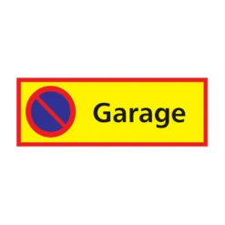 Informationsskylt Parkering Förbjuden Garage, aluminium, utomhus