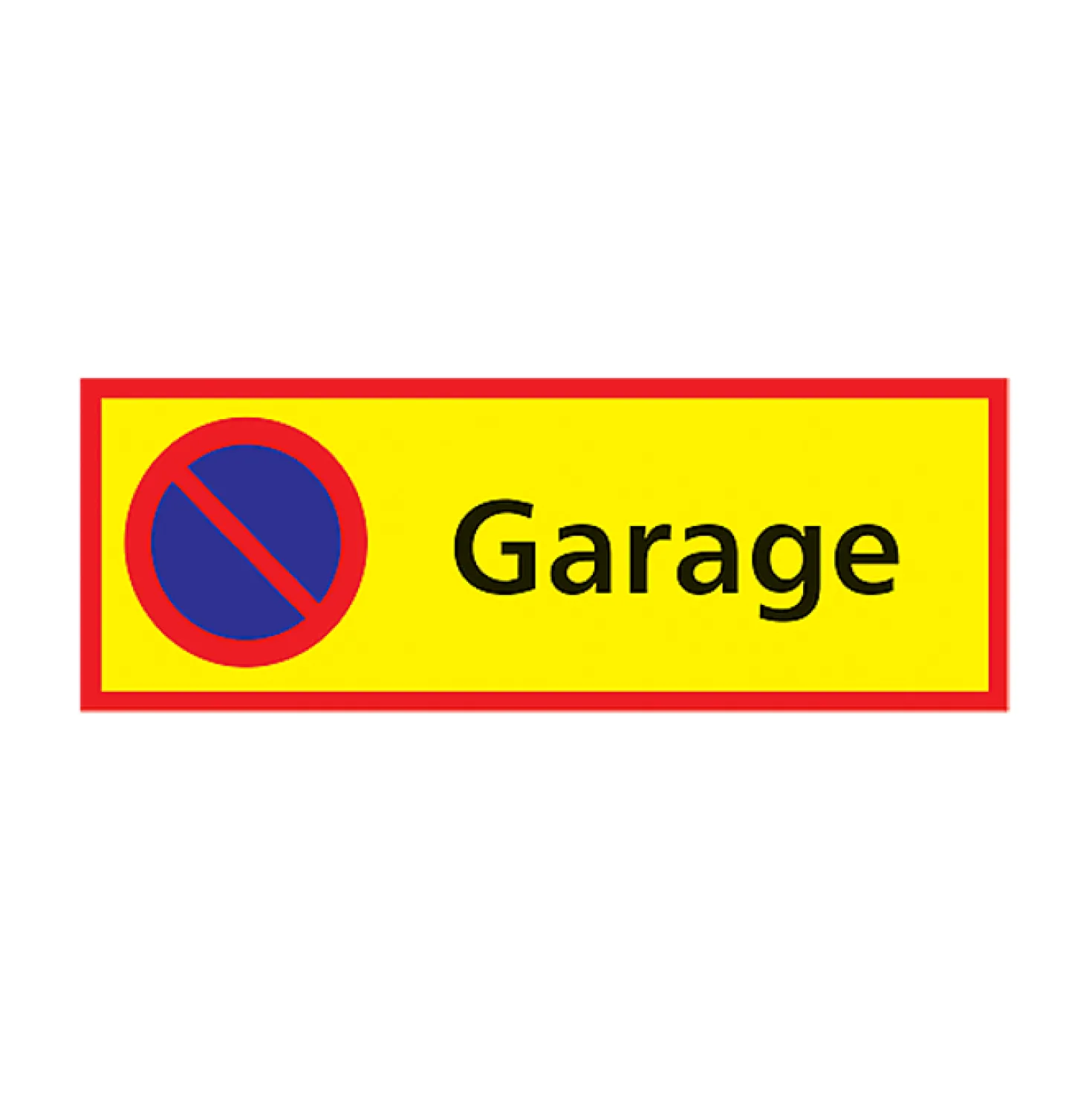 Informationsskylt Parkering Förbjuden Garage, aluminium, utomhus