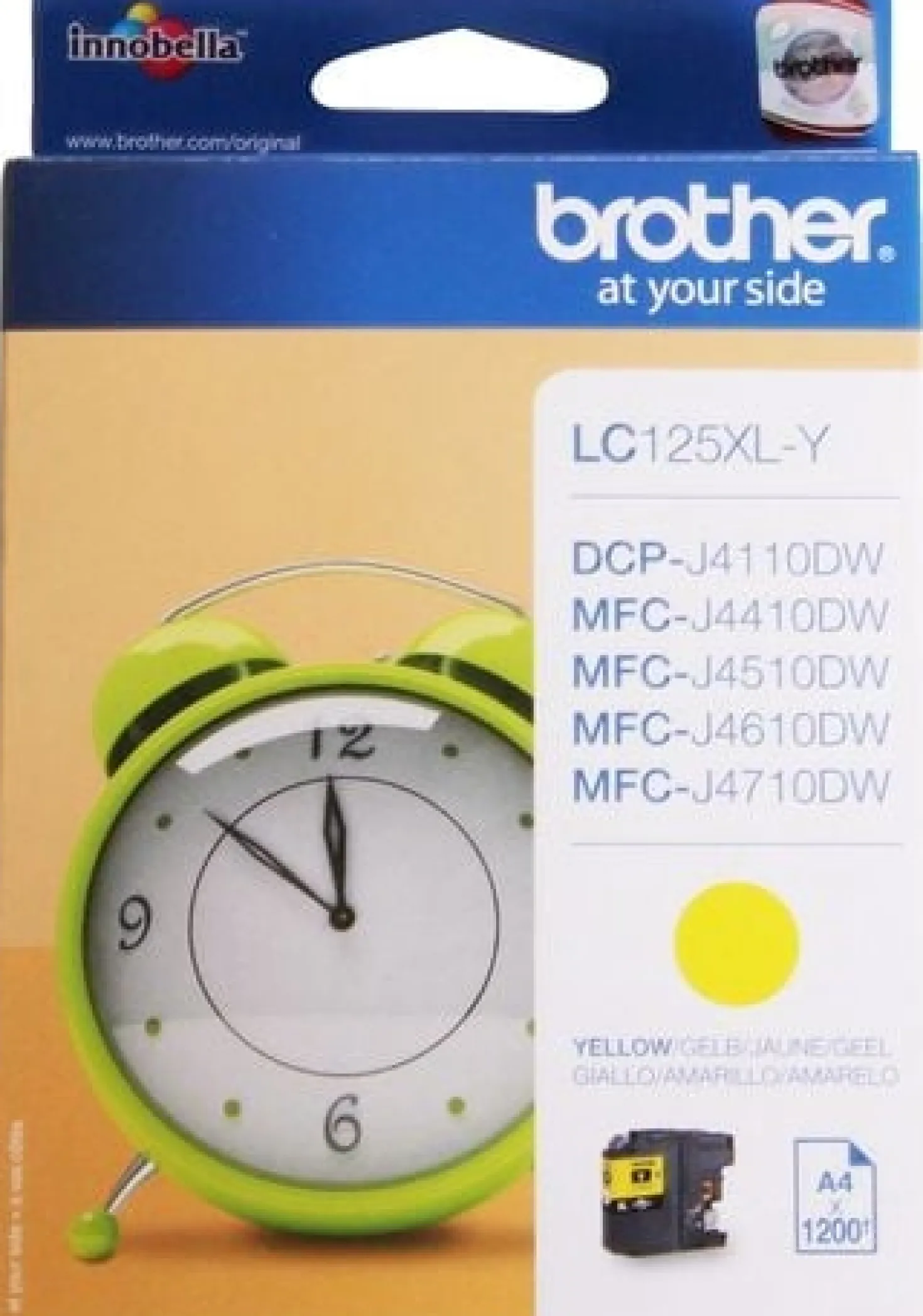 Ink-Jet Brother LC125XL gul
