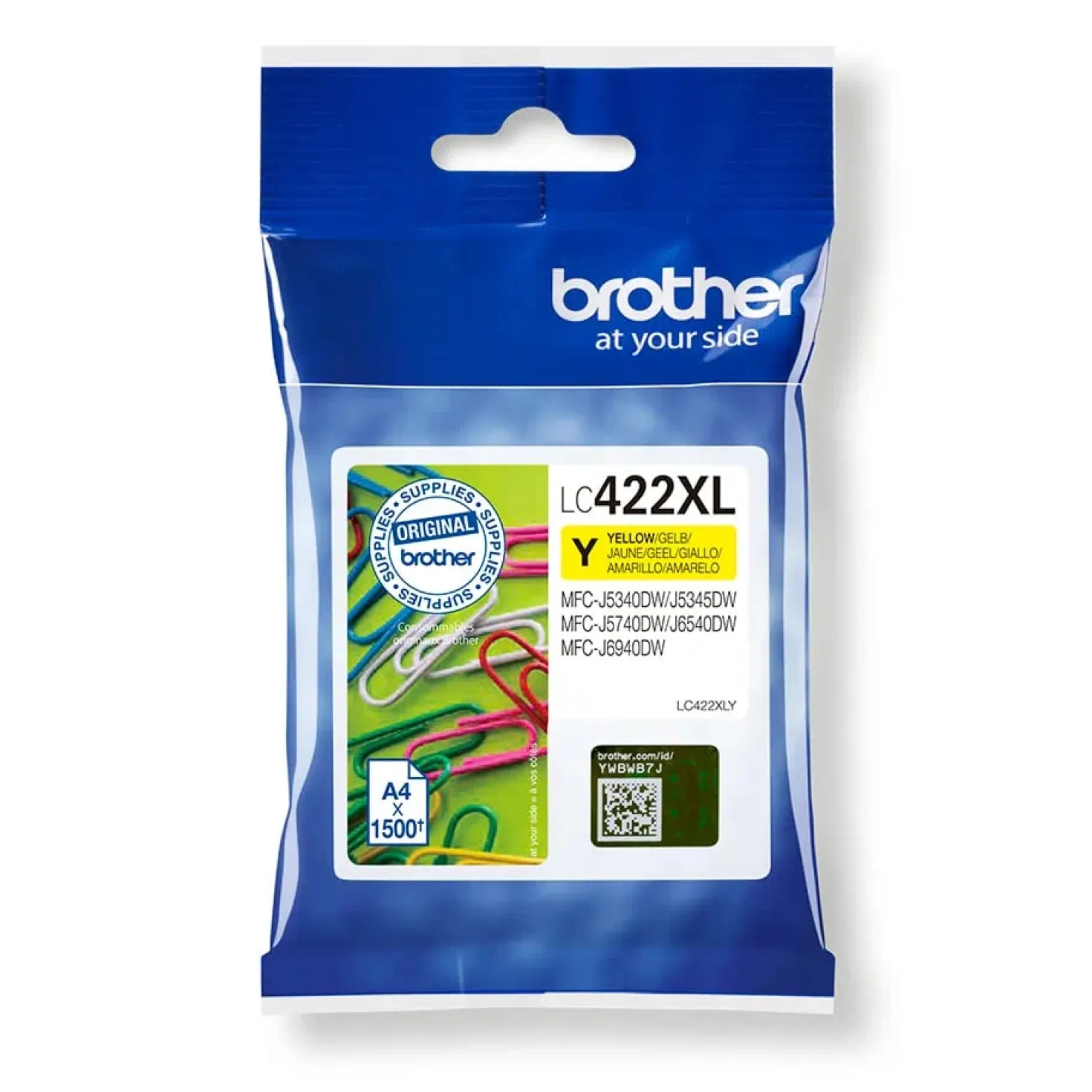 Ink-Jet Brother LC422XLY gul