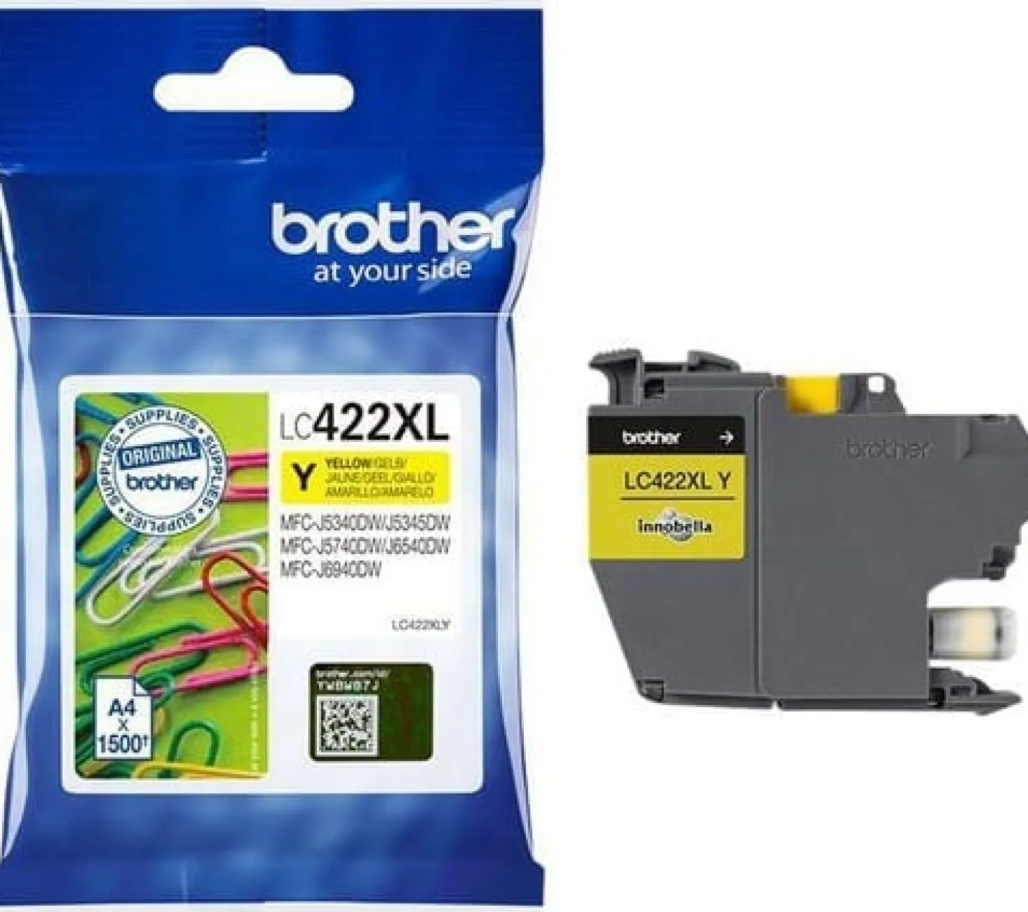 Ink-Jet Brother LC422XLY gul