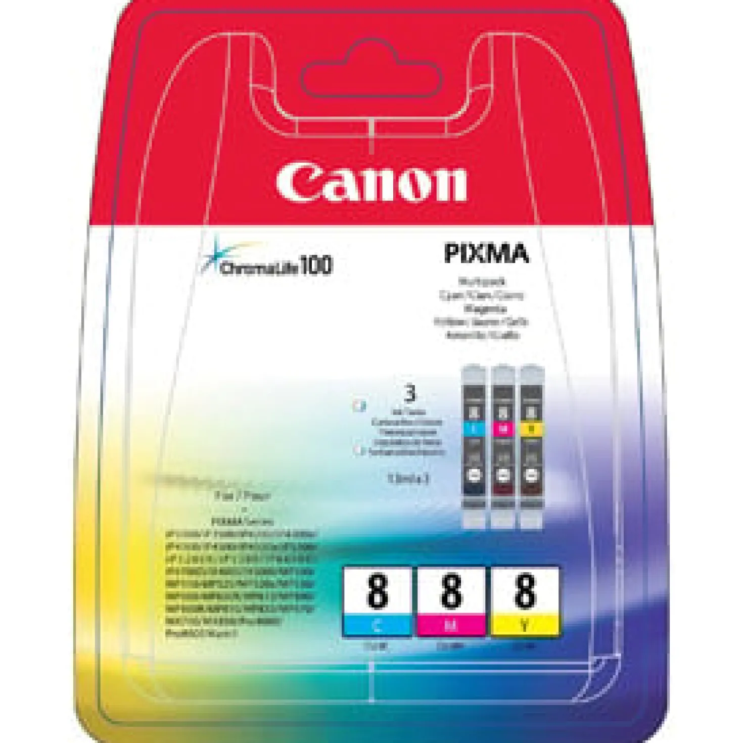 Ink-Jet Canon CLI-8C/M/Y Multipack cyan/magenta/gul
