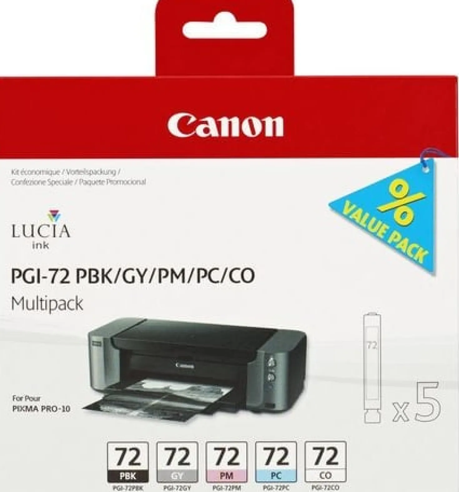 Ink-Jet Canon Multipack PGI-72PBK/GY/PM/PC/CO