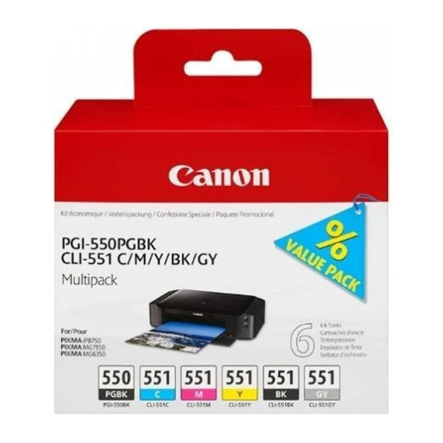 Ink-Jet Canon multipack (Pgi-550PGBK)