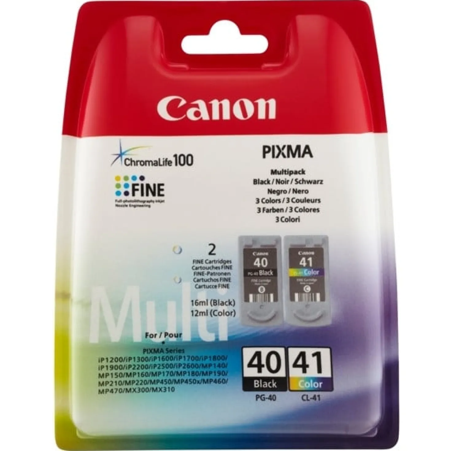 Ink-Jet Canon PG-40/CL-41 svart & 3-färg