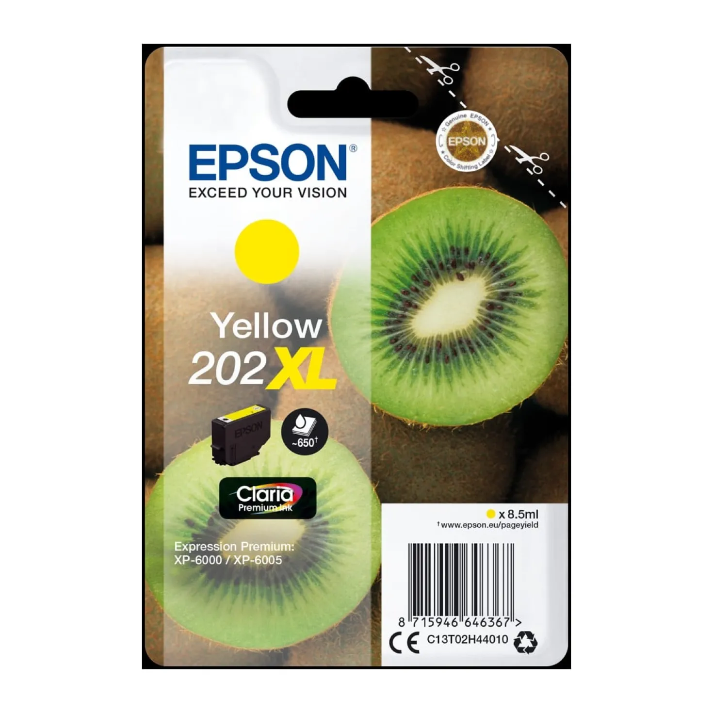 Ink-Jet Epson 202XL gul