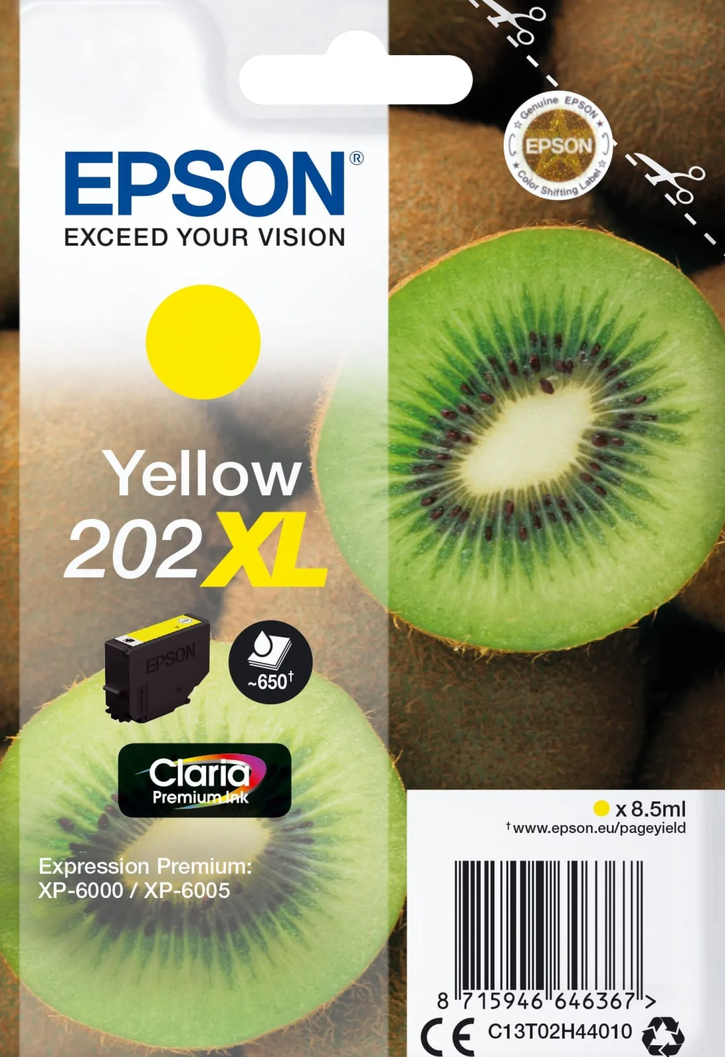 Ink-Jet Epson 202XL gul