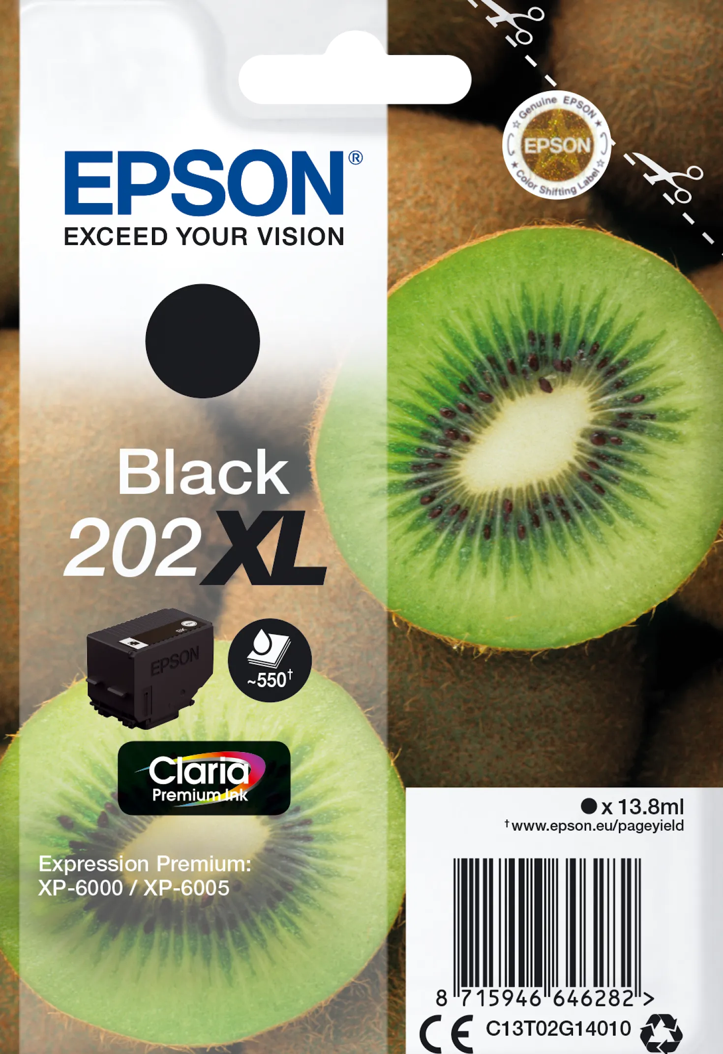 Ink-Jet Epson 202XL svart