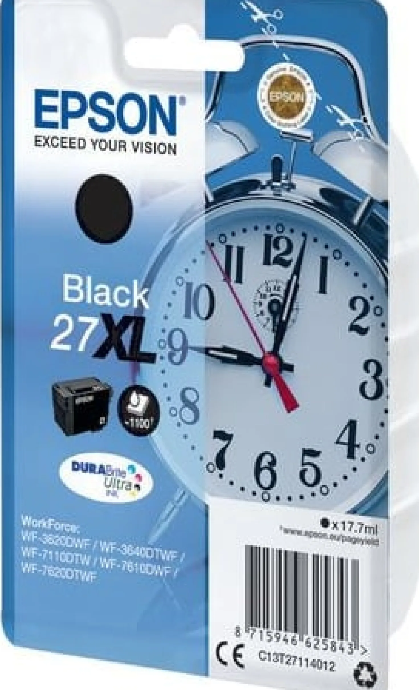 Ink-Jet Epson 27XL svart