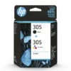 Ink-Jet HP 305 cyan/magenta/gul/svart Valuepack