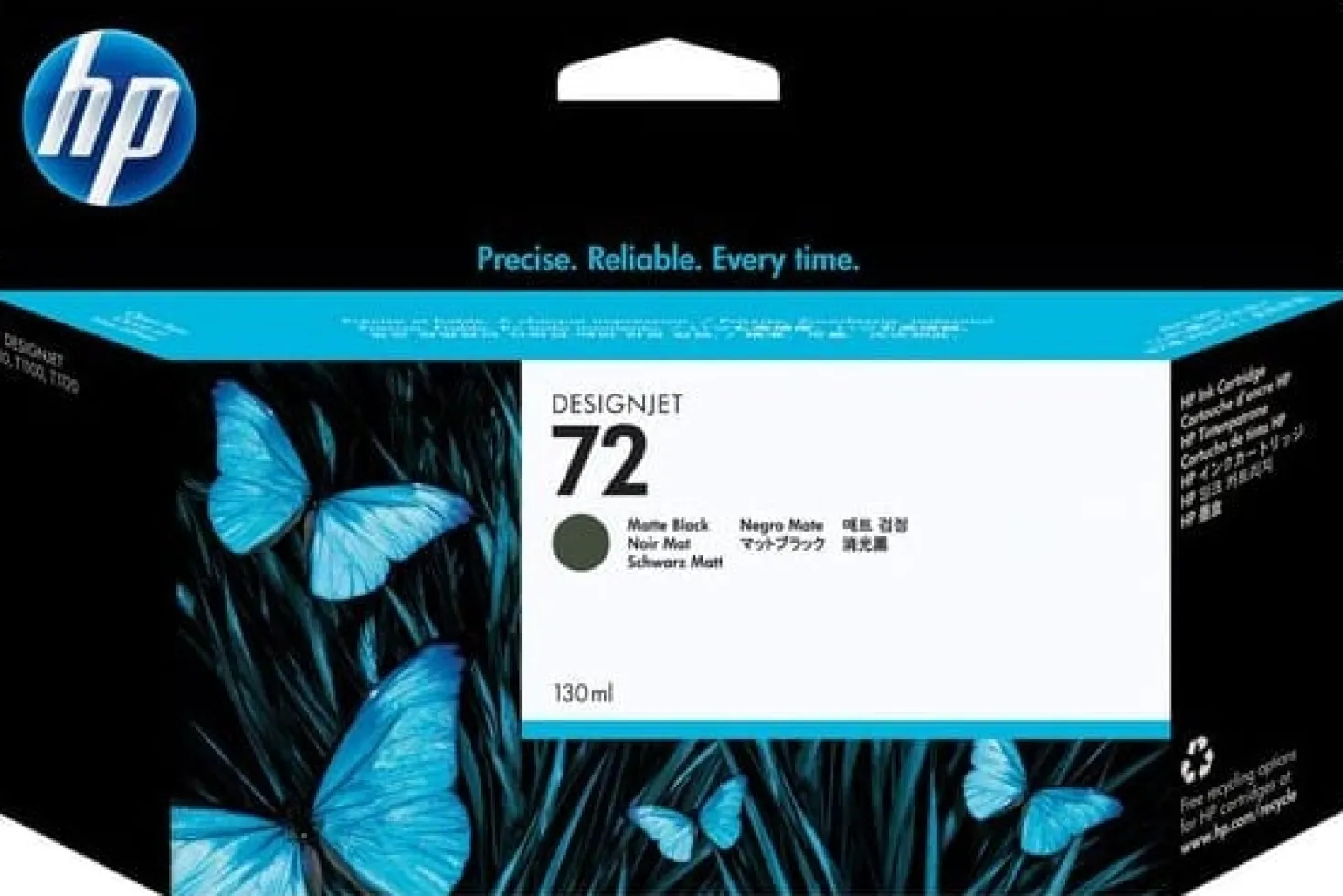 Ink-Jet HP No72 mattsvart