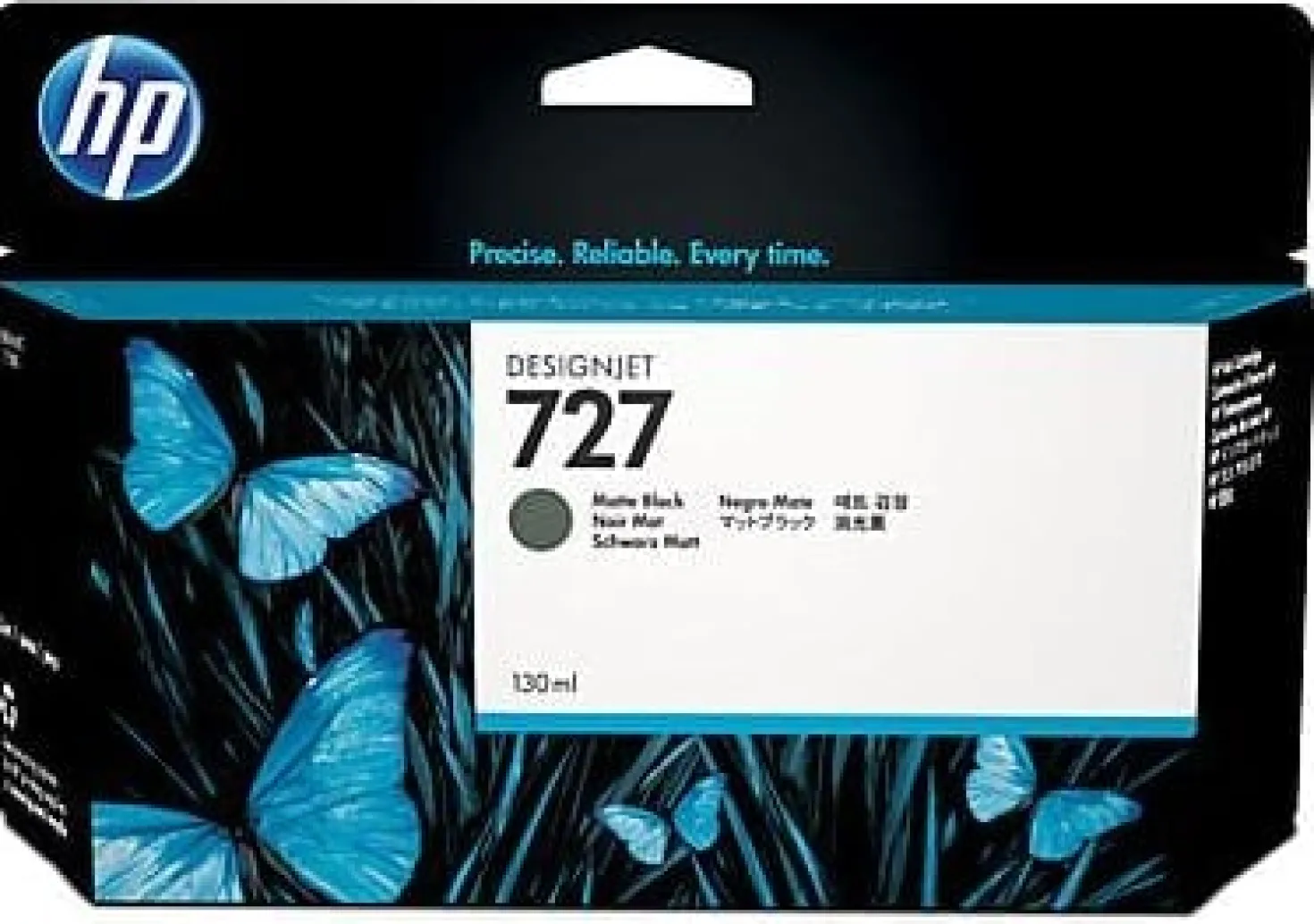 Ink-Jet HP No 727 matt svart 130ml