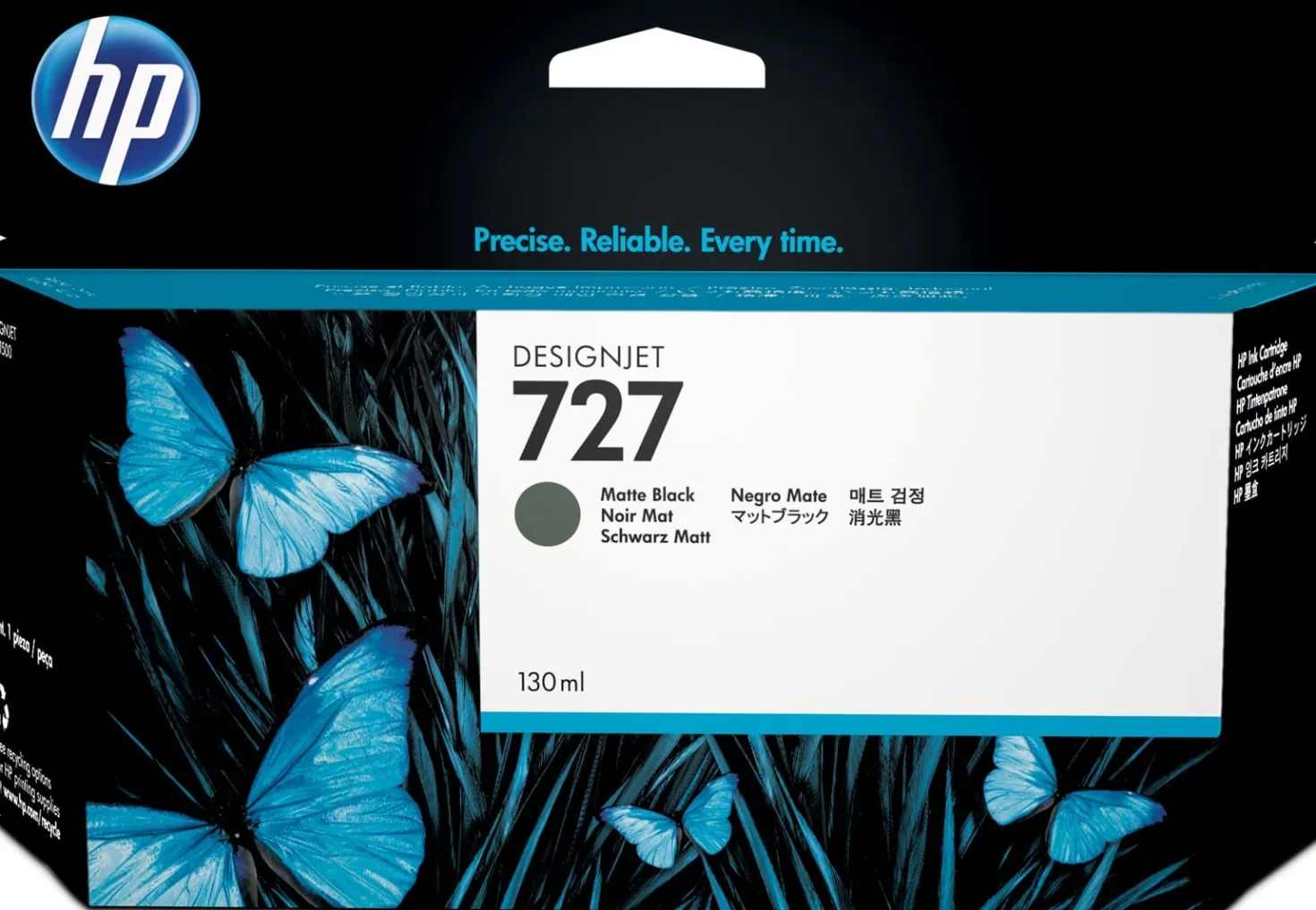 Ink-Jet HP No 727 matt svart 130ml