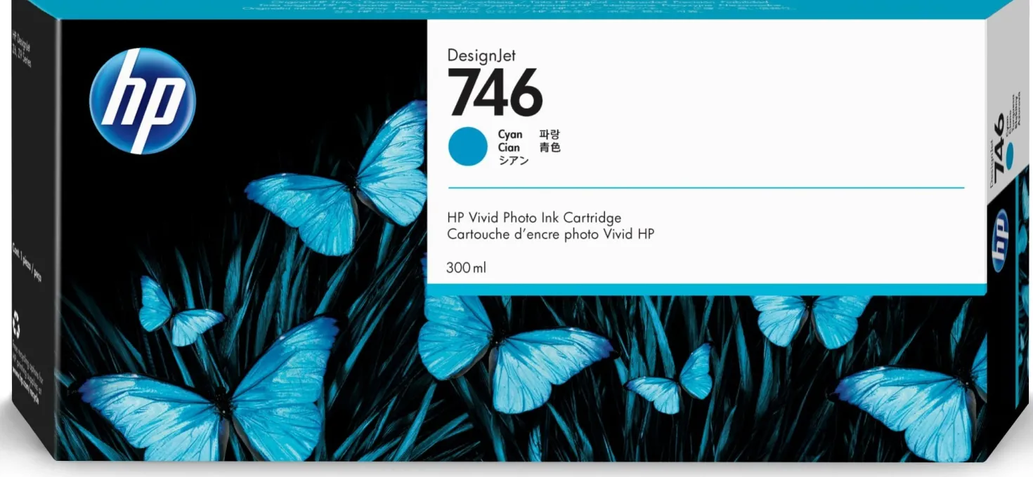 Ink-jet HP No746 300 ml cyan