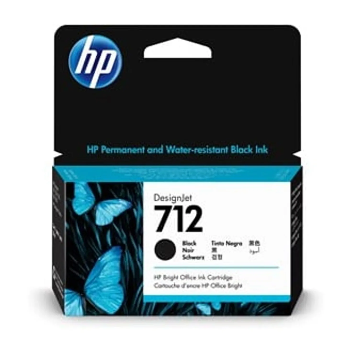 Ink-Jet HP No 712 38ml svart