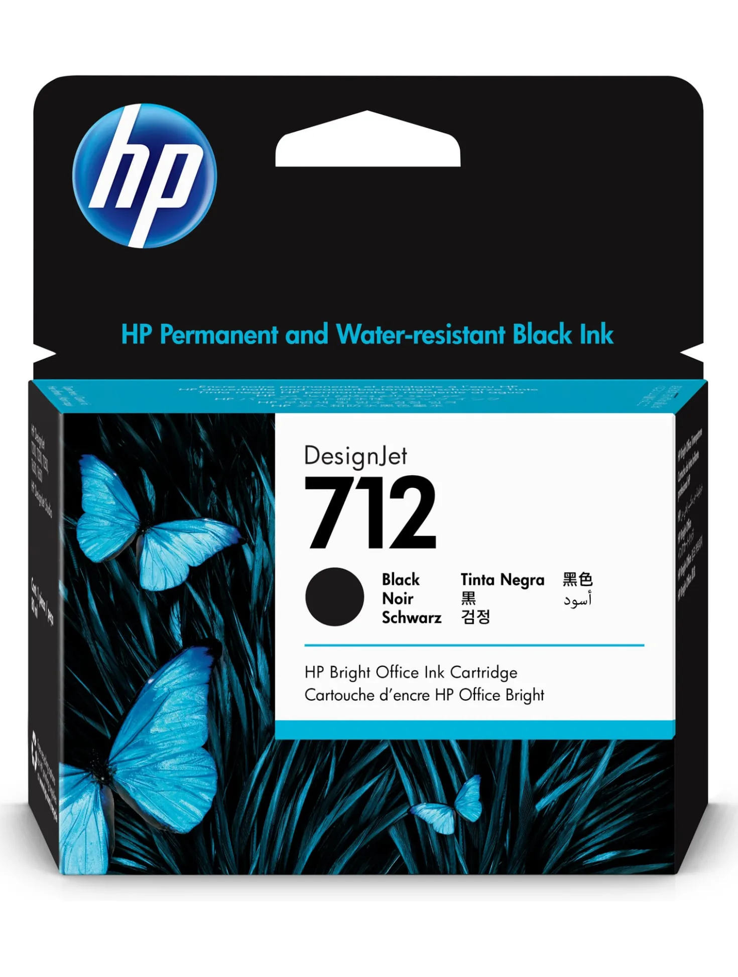 Ink-Jet HP No 712 80ml svart