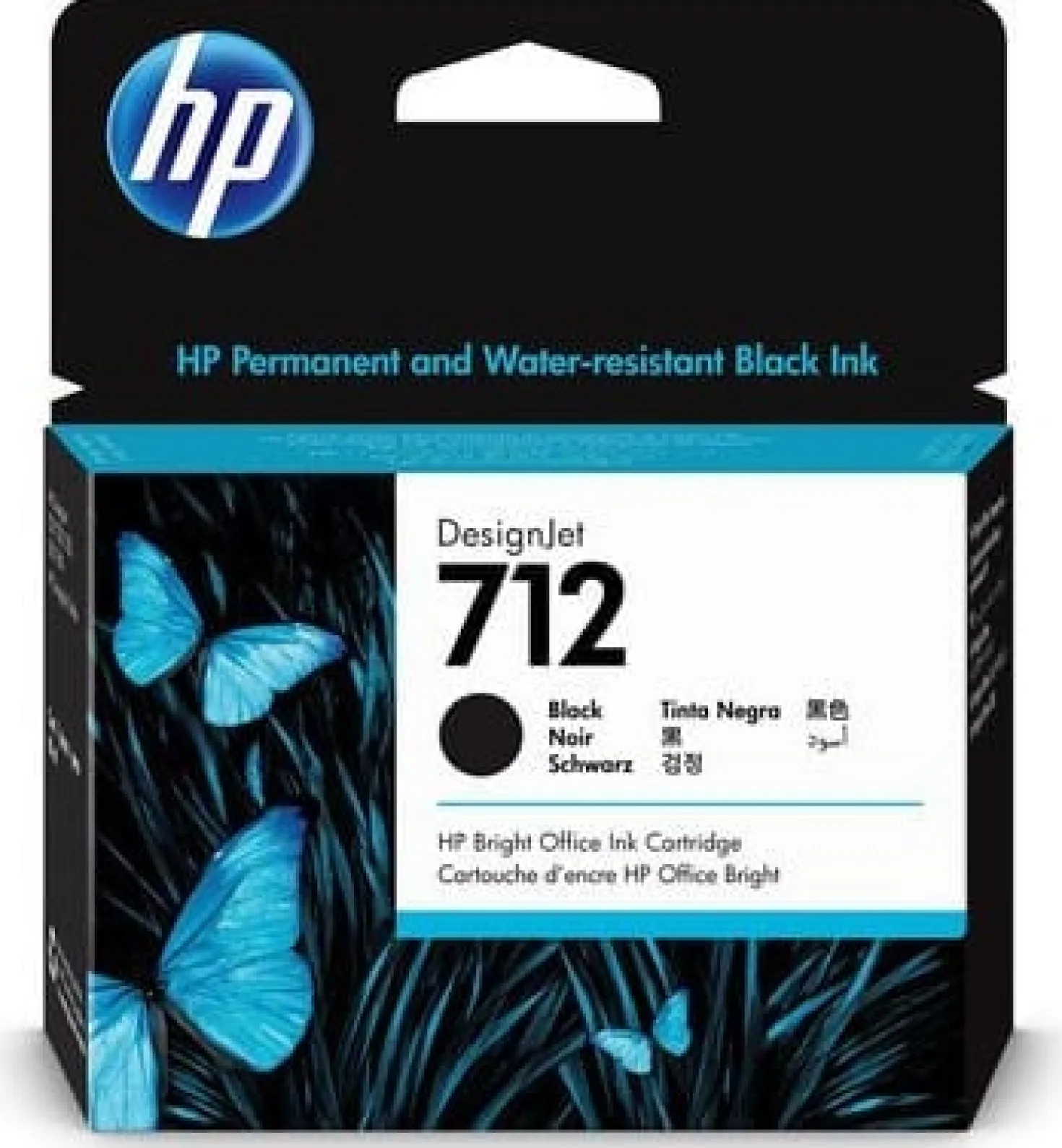 Ink-Jet HP No 712 80ml svart