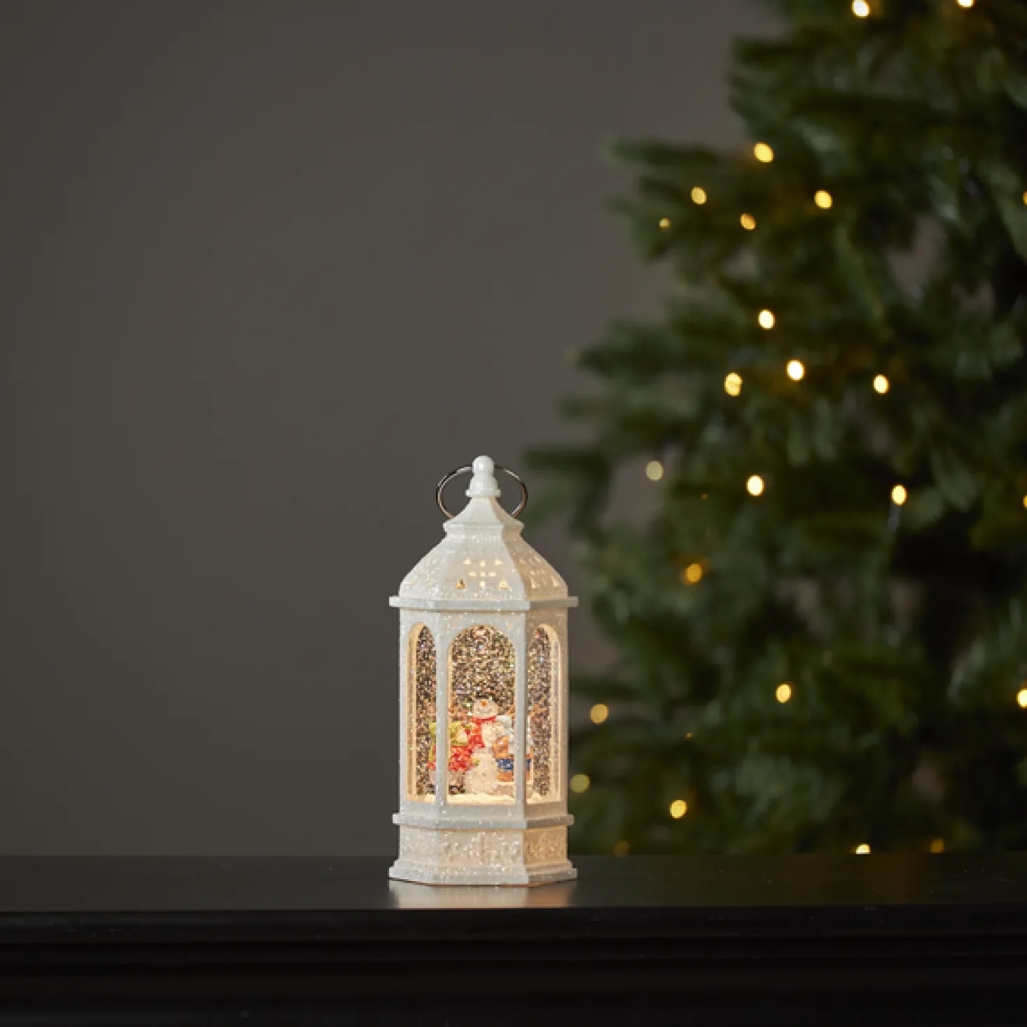 Inomhusdekoration Star Trading Vinter LED, batteridrivet, timer, 22,5 cm