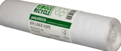 Insatspåsar polyGREEN 30 liter, transparent, 100 st