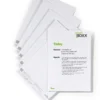 Insticksetiketter Durable A4, matt, vit, 10 st