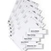 Insticksetiketter Durable 149x52,5mm, vit, 50 st