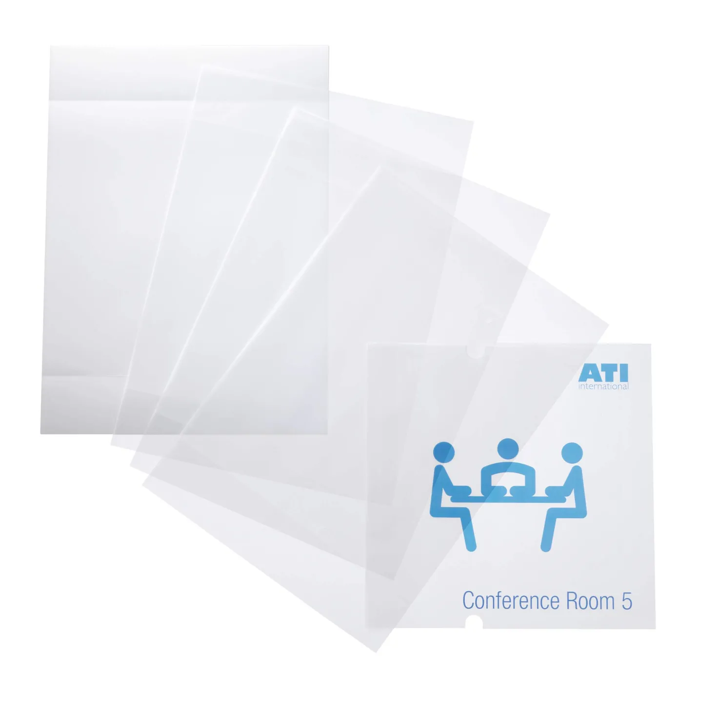 Insticksskylt Durable CRYSTAL SIGN Refill, 210x210 mm