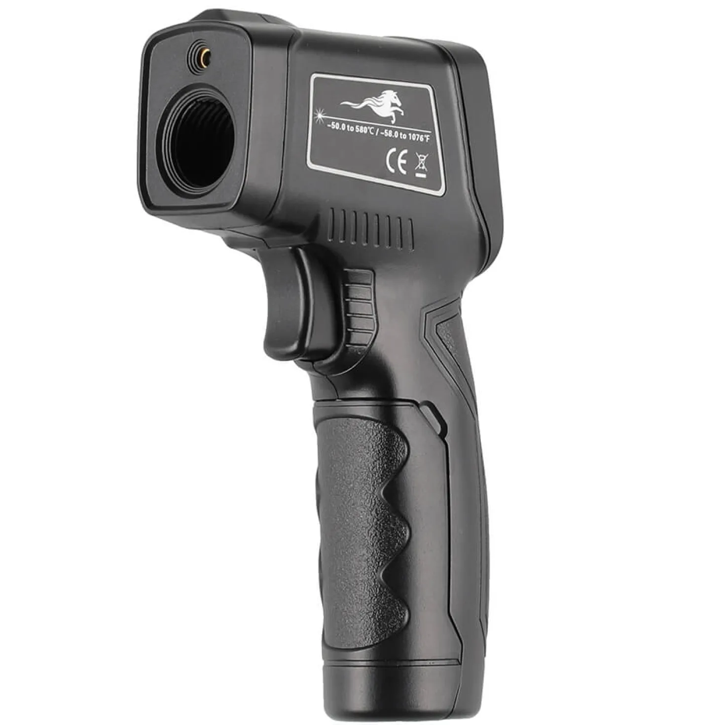IR-termometer MUSTANG, -50°C till +580°C, svart