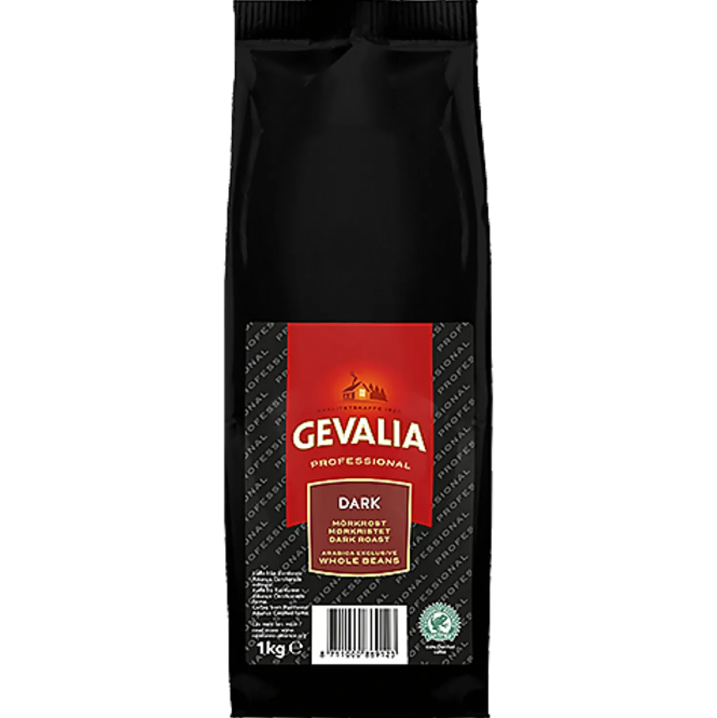 Kaffebönor Gevalia Professional Dark, 100% Arabica, mörkrost, 1 kg
