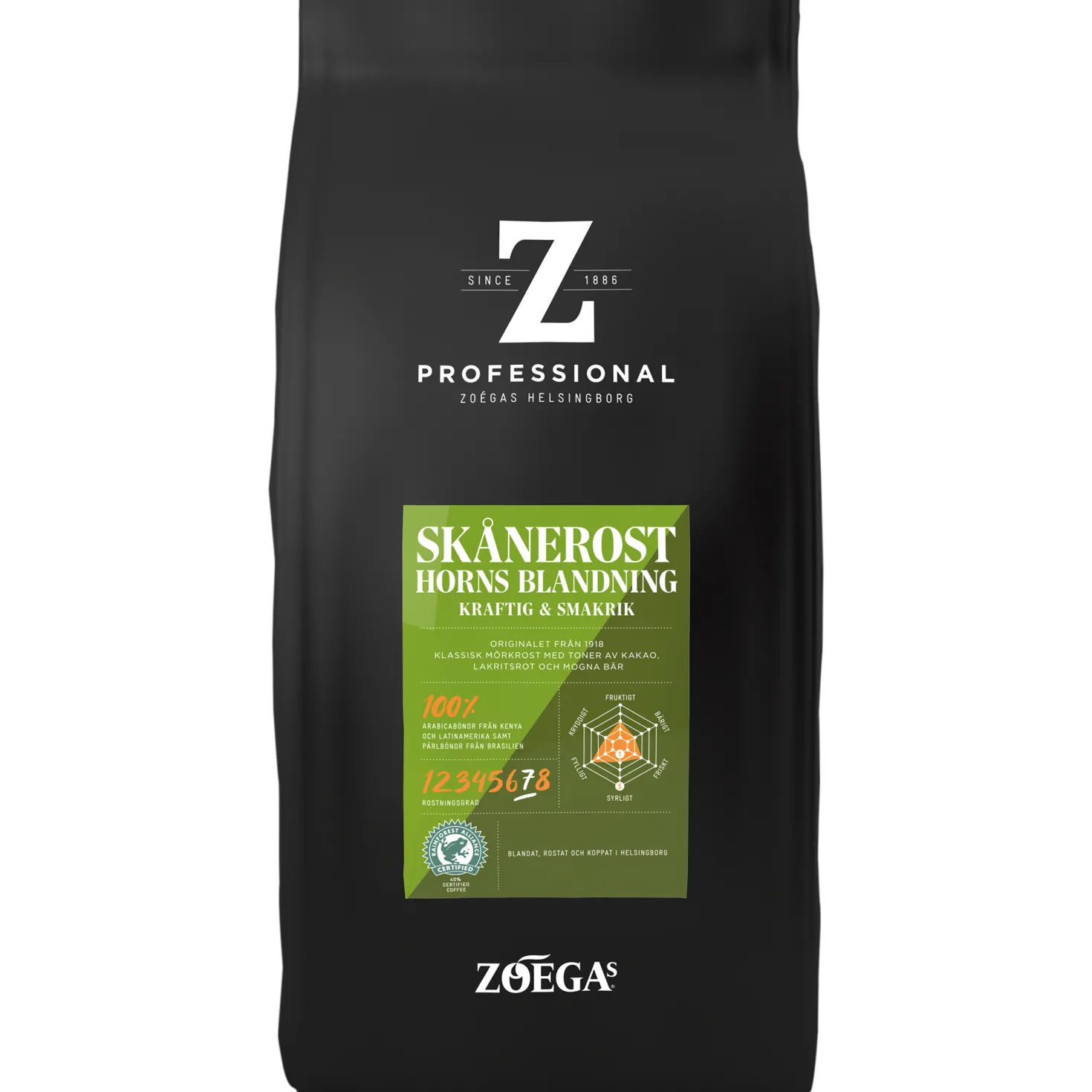 Kaffebönor Zoégas Skånerost Mörkrost 100% Arabica, 750 g