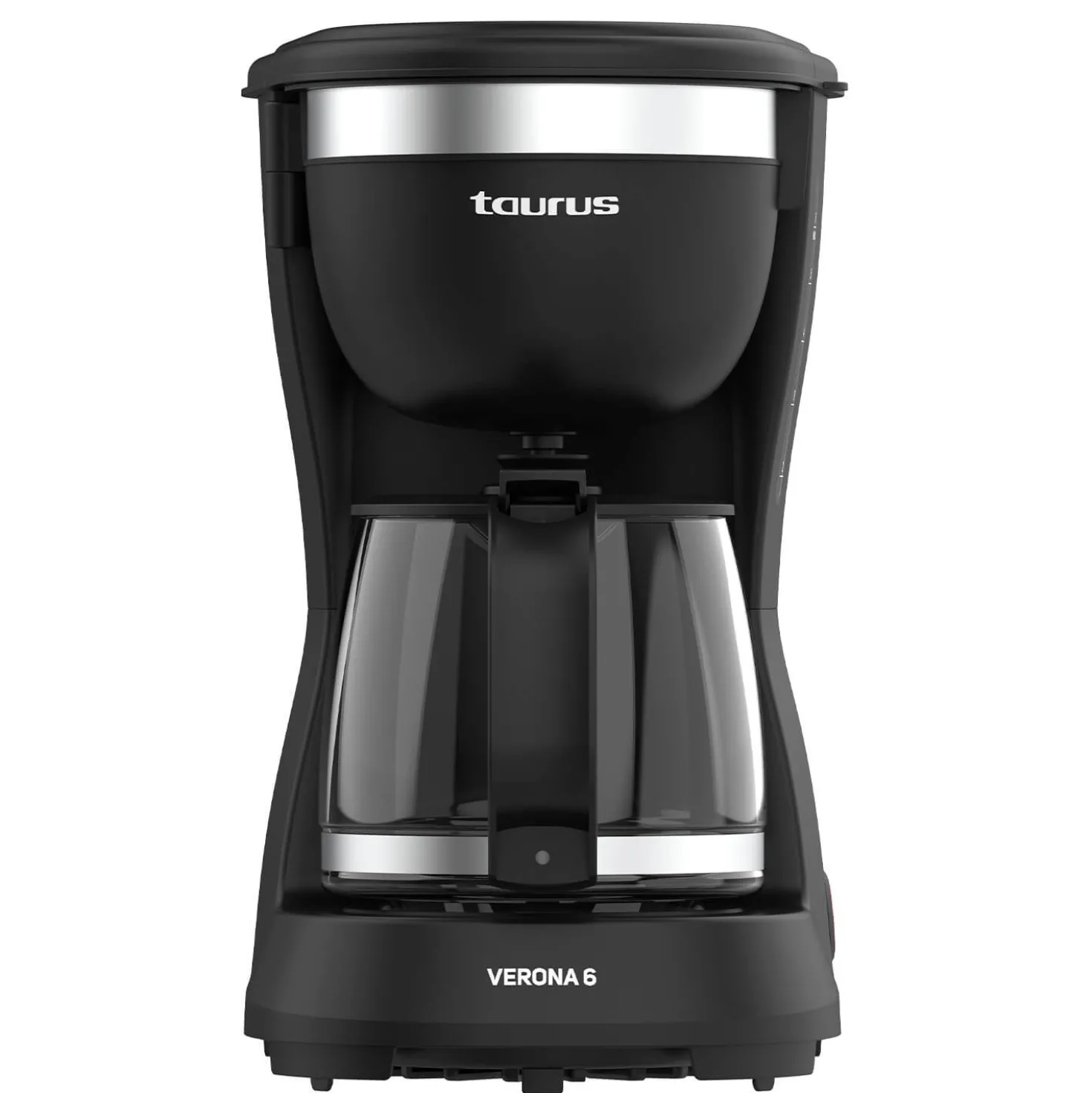 Kaffebryggare TAURUS Verona 6, svart, 600W, 6 koppar