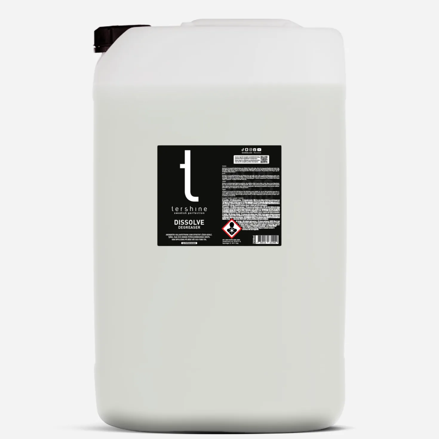 Kallavfettning Tershine Dissolve, lågaromatisk, 25 L