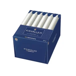 Kanalljus Liljeholmens Stearin, vit, 20 cm, 30 st
