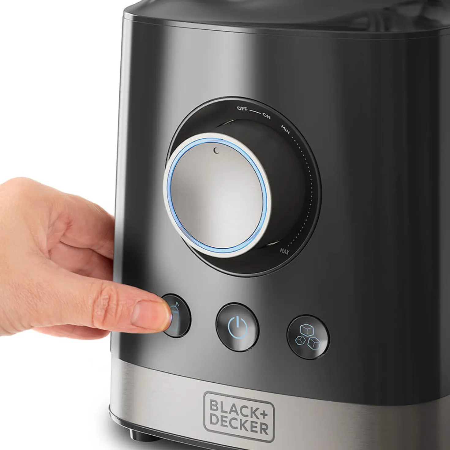 Kannmixer BlackDecker 2000W, 1,8 liter glaskanna, svart