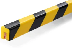 Kantskydd Durable E8, självhäftande, svart/gul varning
