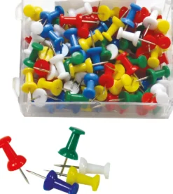 Kartnålar Actual Push-pins Blandade färger, 100 st