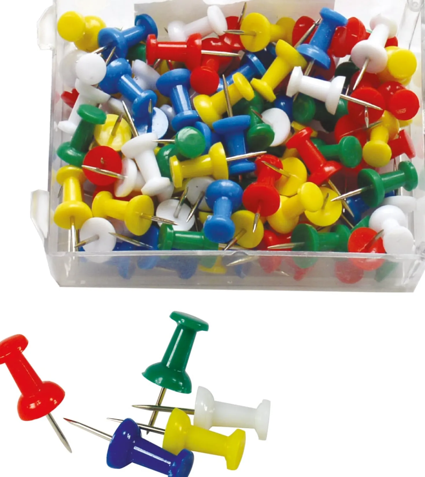 Kartnålar Actual Push-pins Blandade färger, 100 st