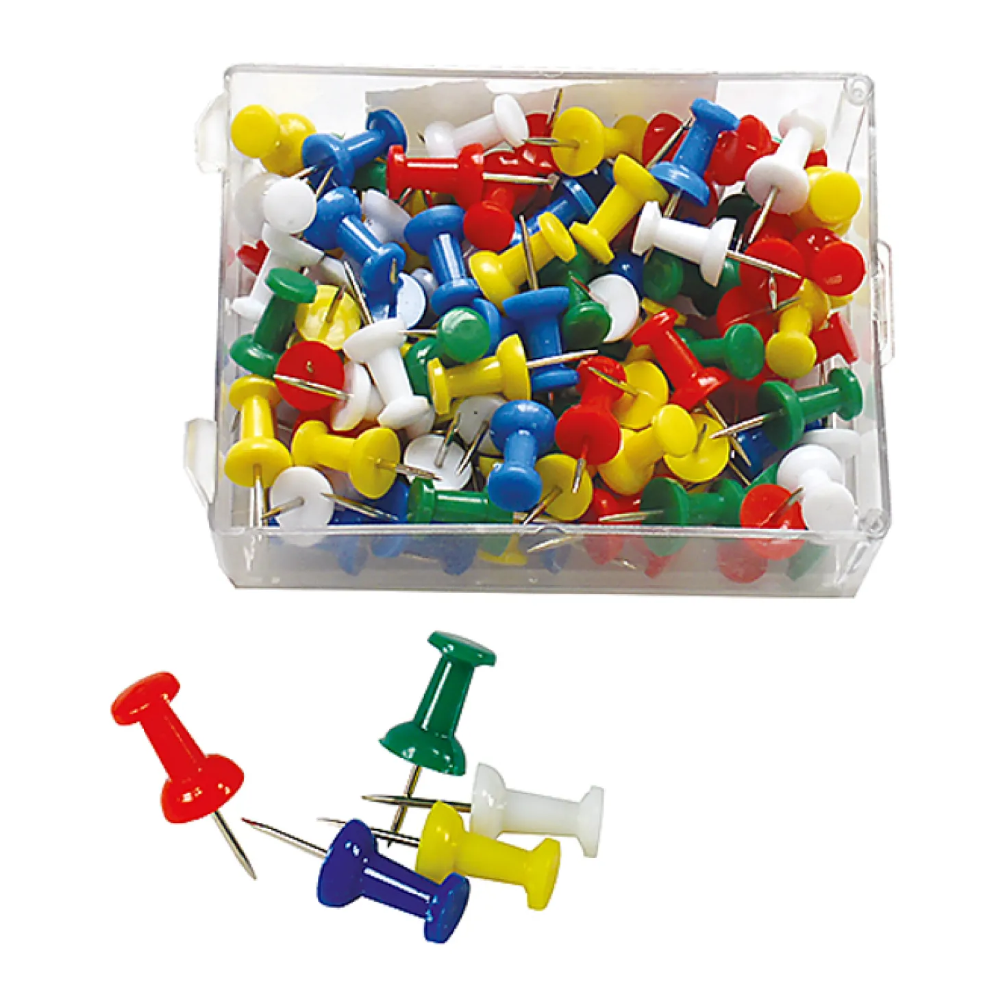 Kartnålar Actual Push-pins Blandade färger, 100 st