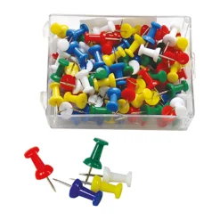Kartnålar Actual Push-pins, blå, 9 mm, 30 st
