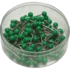 Kartnålar Actual Runda Grön, 4 mm huvud, 20 mm stift, 100 st