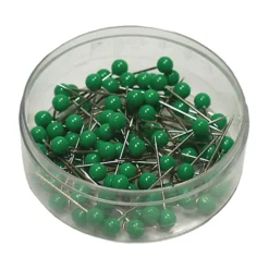 Kartnålar Actual Runda Grön, 4 mm huvud, 20 mm stift, 100 st